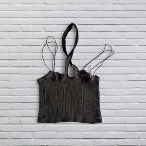 Out From Under by Urban Outfitters Atlas Seamless Keyhole Crop Tank Halter Top